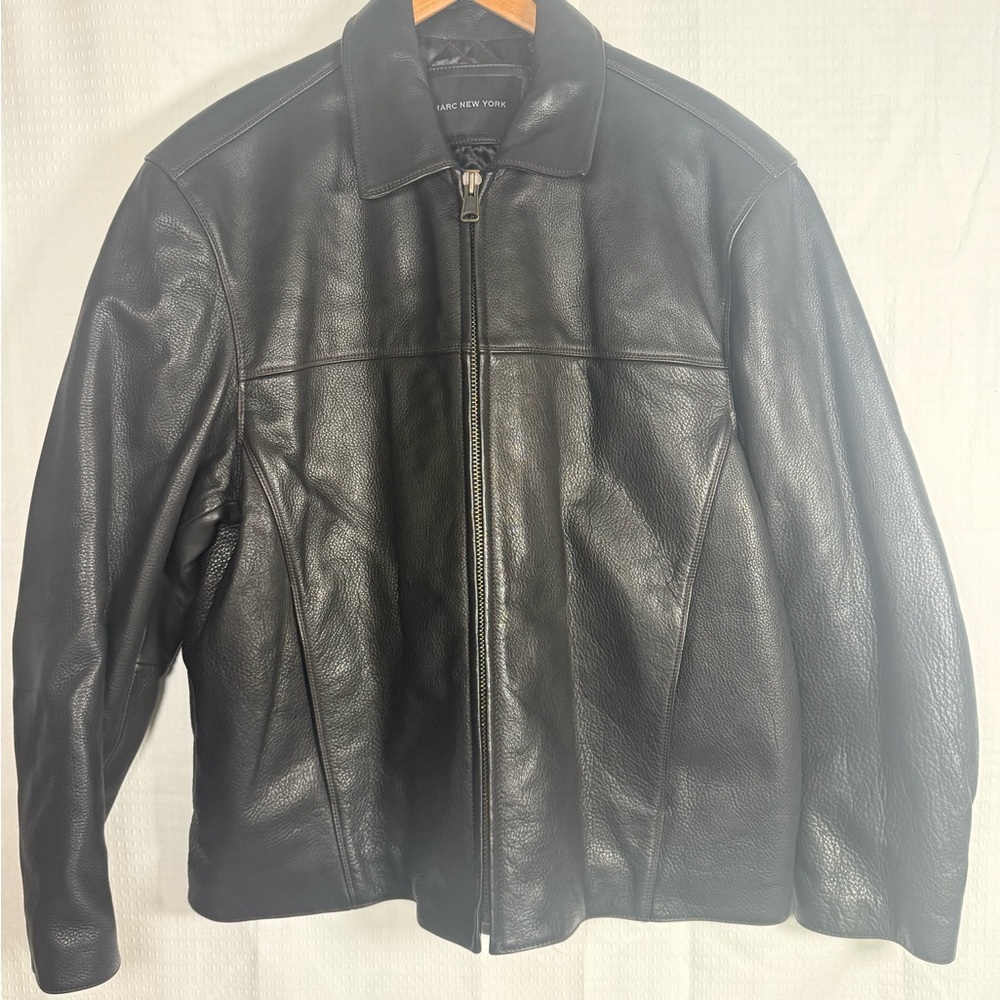 Marc New York Black Leather Jacket